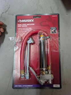 Husky Dual Foot Inflator Gauge – Open Box