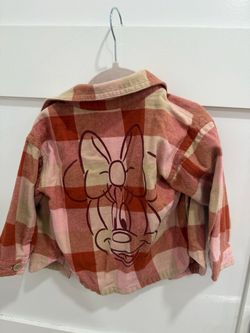 Disney Minnie Mouse toddler shacket flannel