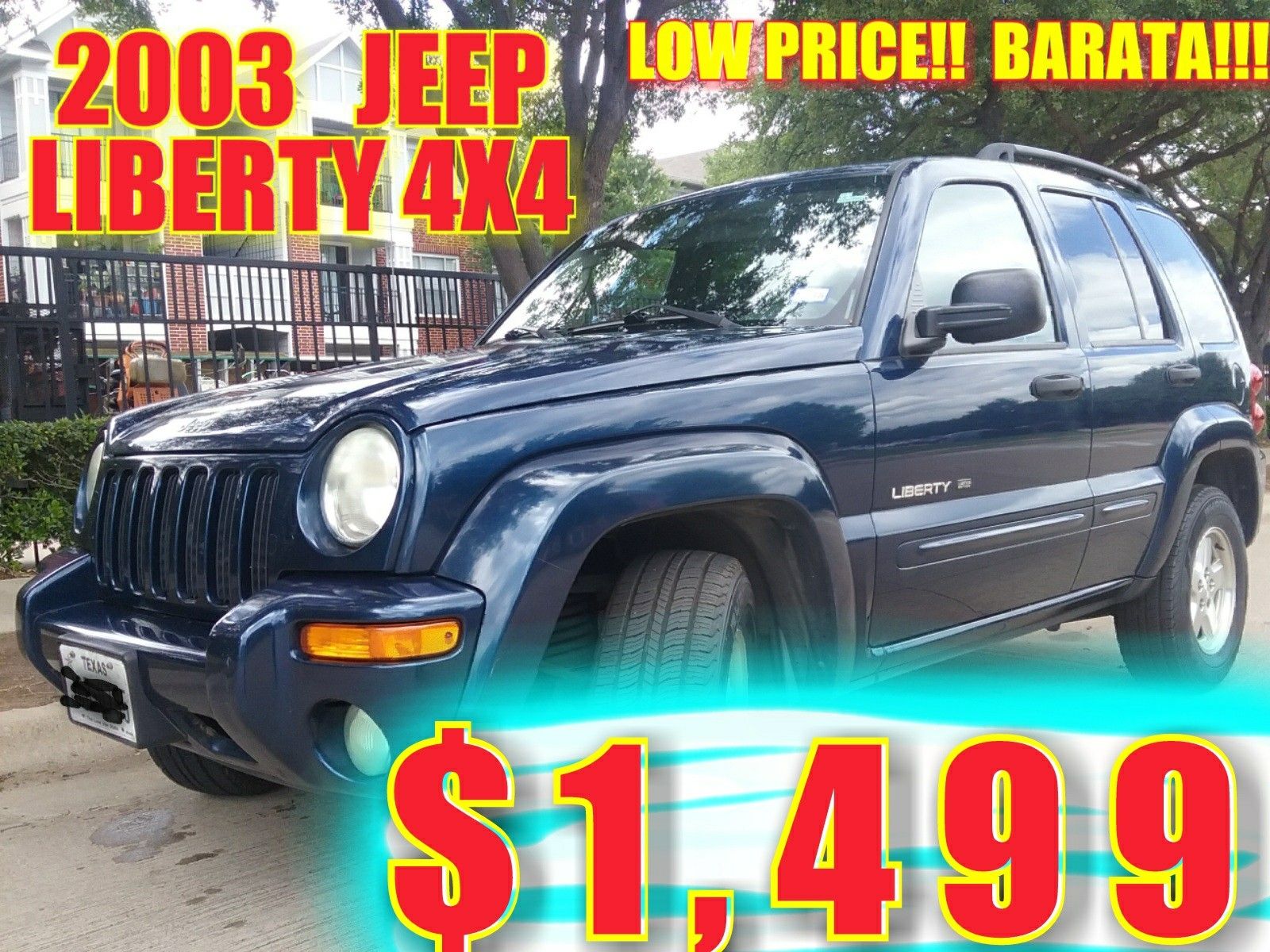 LOWERED PRICE, 03 JEEP LIBERTY, runs and drives (but needs work),cold ac, clean ttle.ESPANOL
