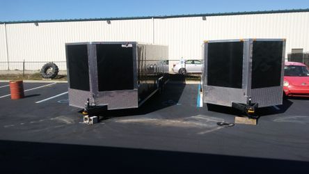 VNOSE ENCLOSED TRAILERS NEW 20FT 24FT 28FT 32FT SIDE BY SIDE RACE CAR BIKE ATV UTV SLED MOTORCYCLE HAULER MOVING STORAGE
