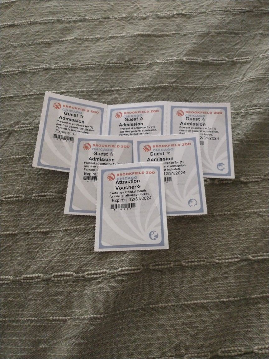 Free 5 Brookfield Zoo Tickets Exp Today