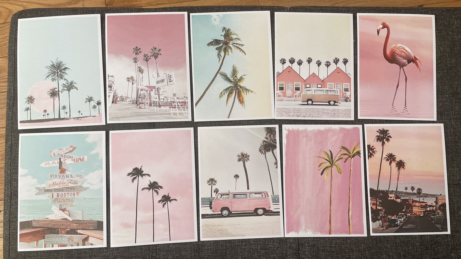 Greeting Cards 10 Pieces 4x6 inches Vacation Style