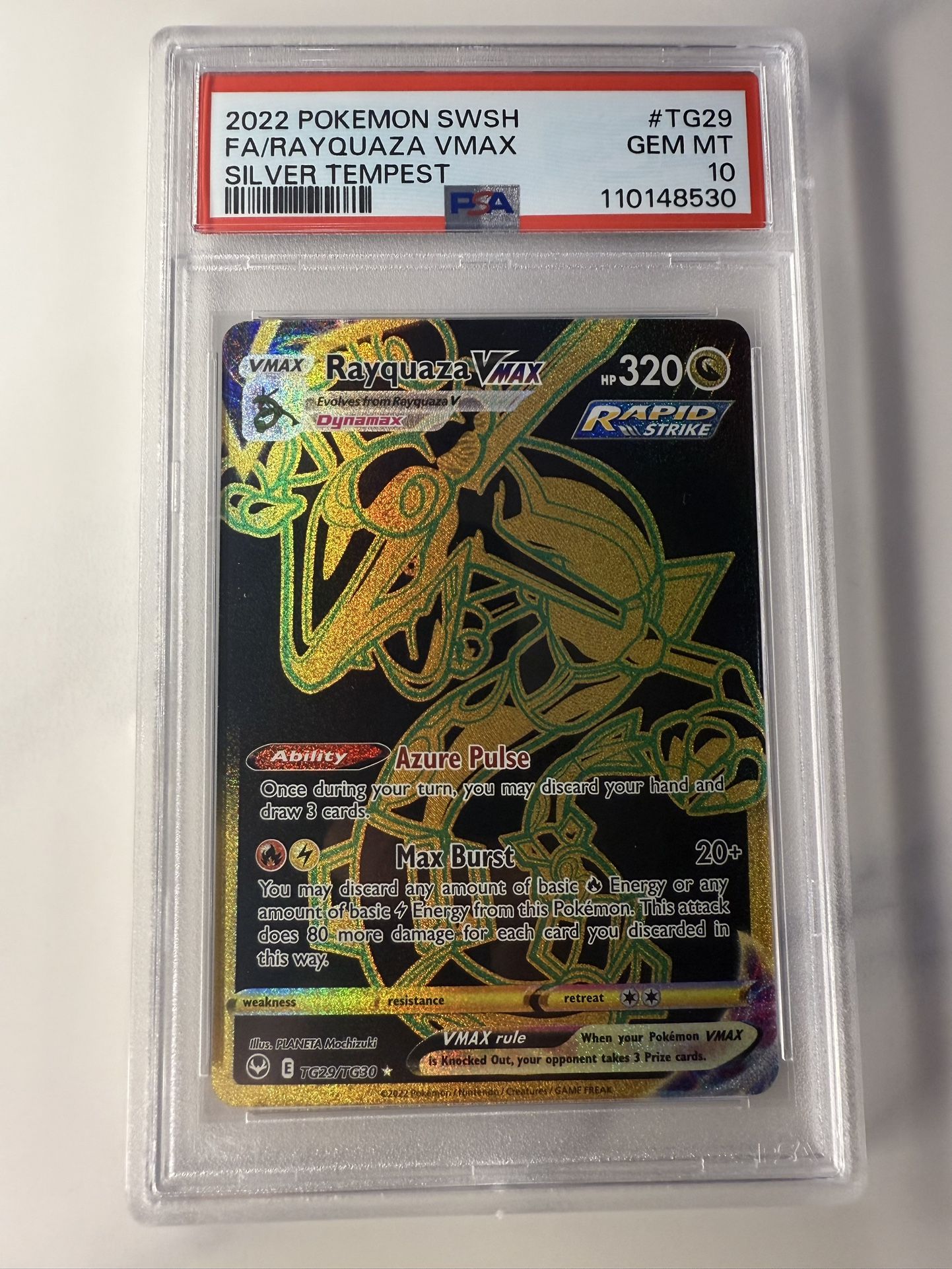 Pokemon - PSA10 - Rayquaza Vmax Black 