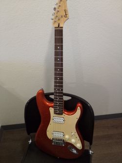 Fender Squire Bullet Candy Apple Sparkle Red