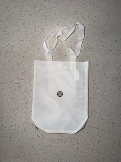 Lululemon Small White Reusable Tote Bag