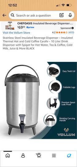Thermal 10 liter beverage dispenser