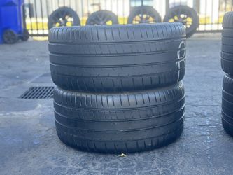 PAIR OF TIRE 265 35 20 MICHELIN 85% LIFE