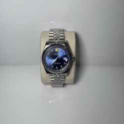 Luxury Mens watch 41mm Blue dial  With  sapphire glass - With box