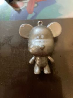 Small Metal Mouse Bear Charm Figurine