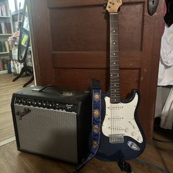 Electric Guitar and Amplifier 