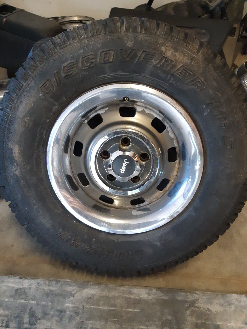 Jeep wrangler wheels...cooper tires