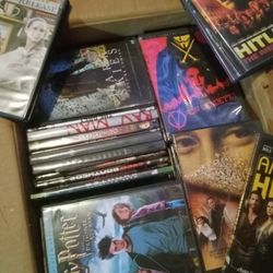 300+ Dvd's  , 3 Boxes Full , Action , Horror ,romance , War  A Whole Variety