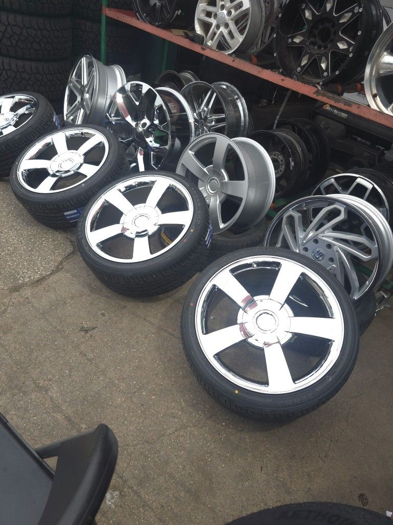 22" Crome New Wheels And Tires