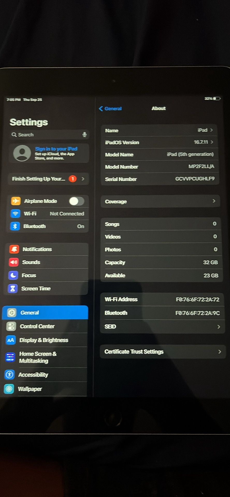 iPad 5th Gen