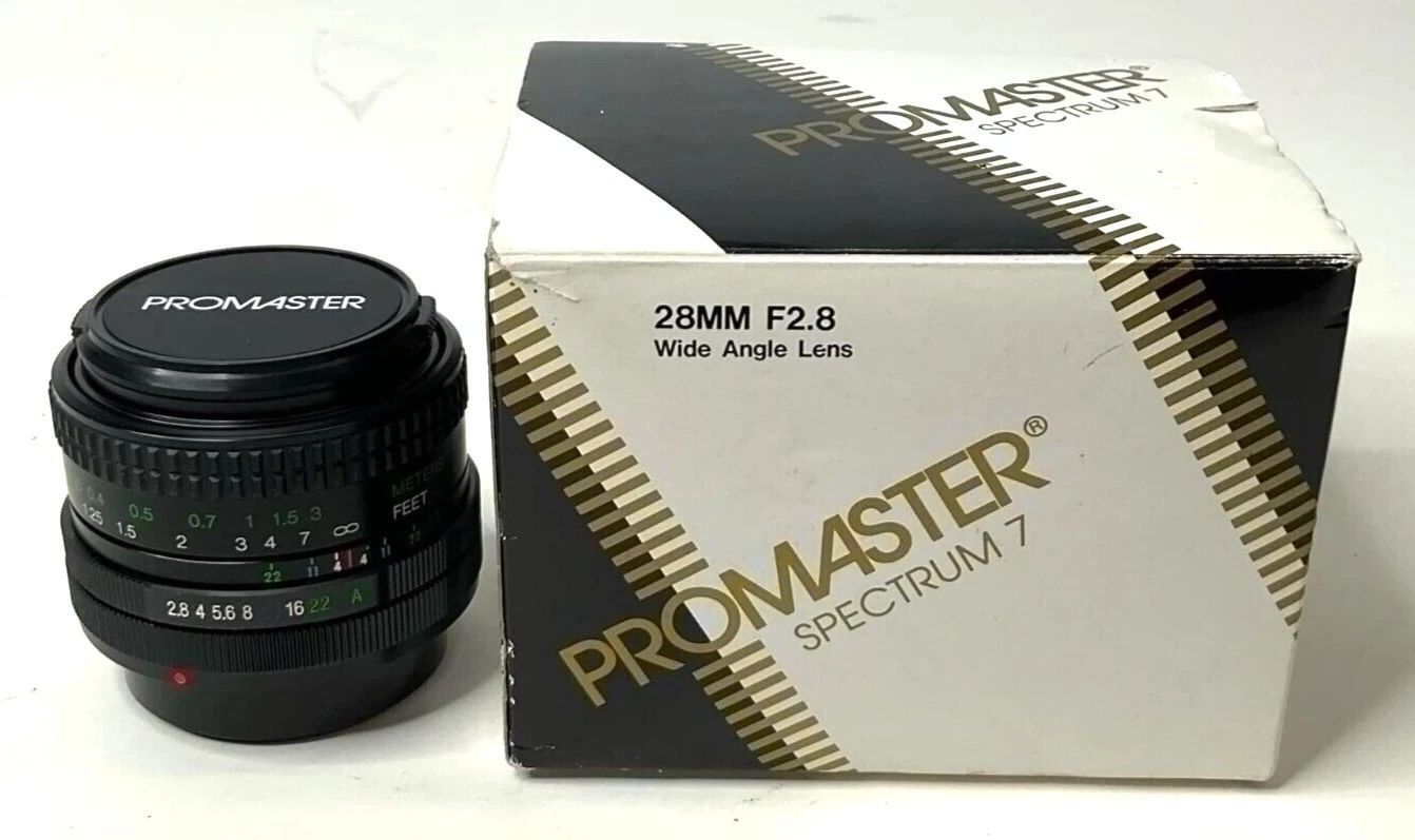 Wide Angle Promaster Spectrum 7 28mm F/2.8 Lens For Canon