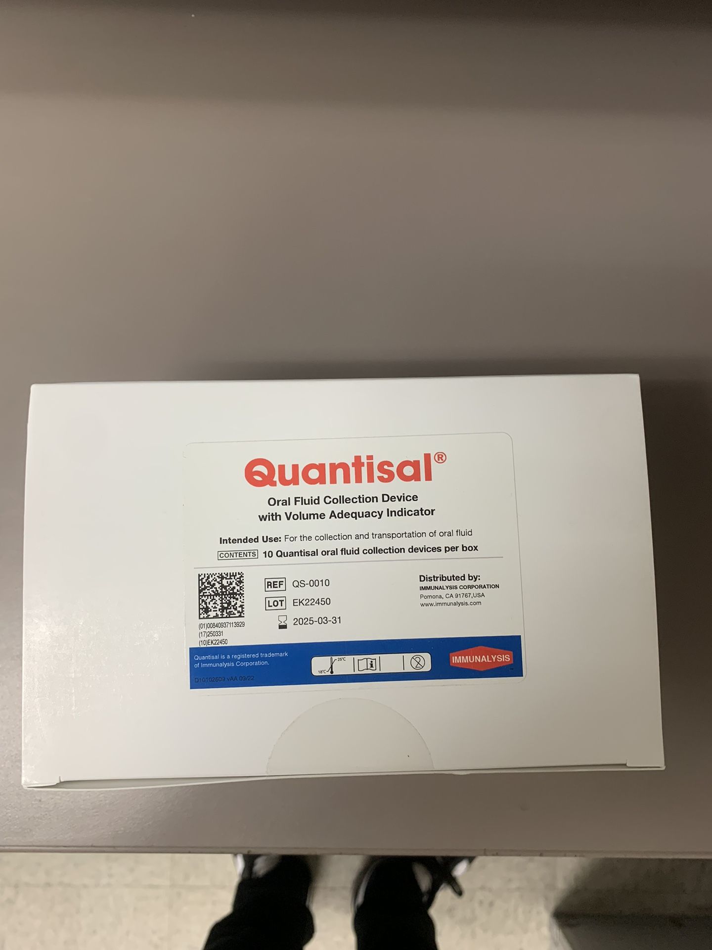 Quantisal Oral Fluid Collection Device