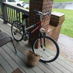 Fuji Sunfire Bike, Red White And Blue with Attachable Basket 