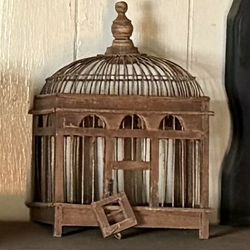 Wooden Bird Cage $40