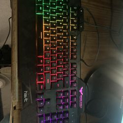 havit Gaming Keyboard and Mouse Combo, Backlit Computer keyboards and RGB Gaming Mouse, Gaming Accessories 104 Keys PC Gaming Keyboard with DPI 4800 M