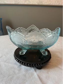 Jeanette Glass footed bowl