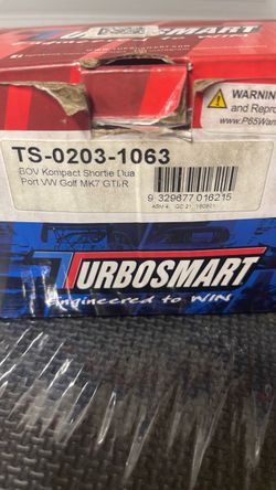 Turbosmart BOV Kompact Shortie Dual Port VW Golf MK7 GTI/R