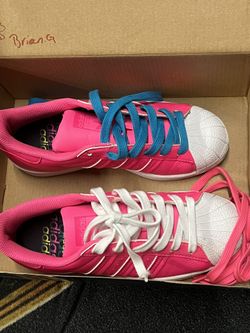 Pink And White Adidas 