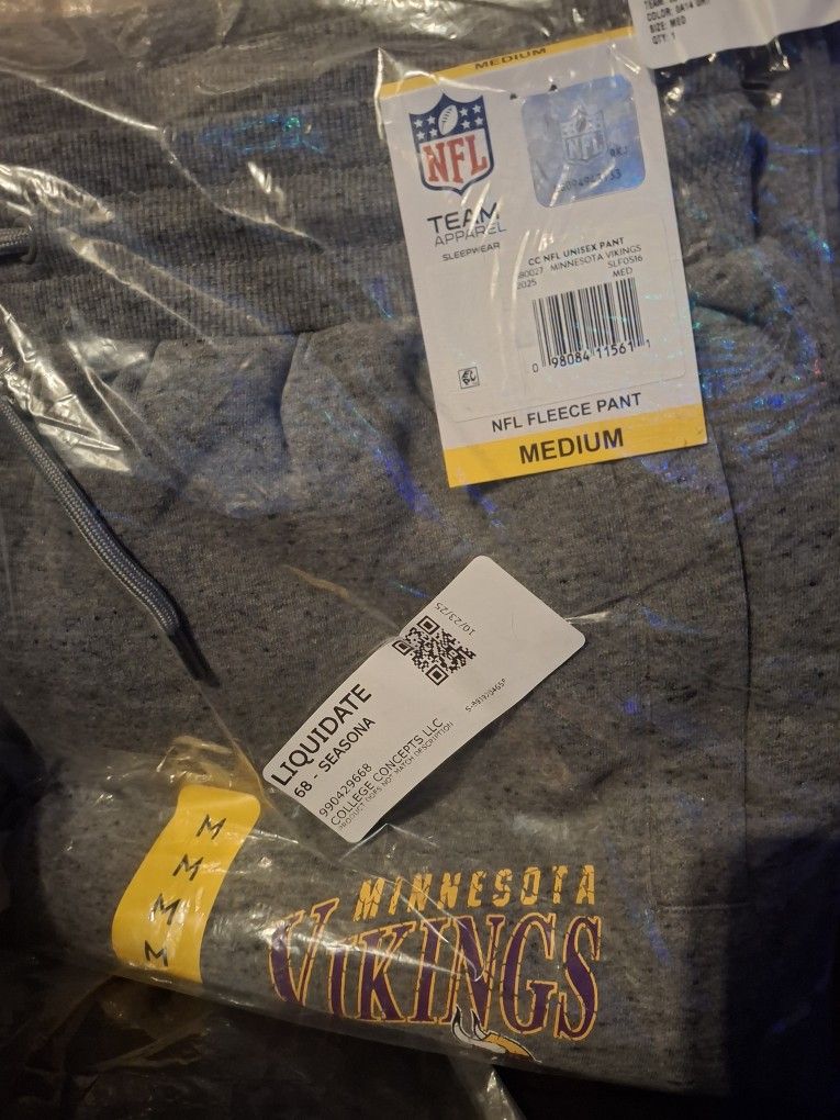 Minnesota Vikings Fleece Pant NWT