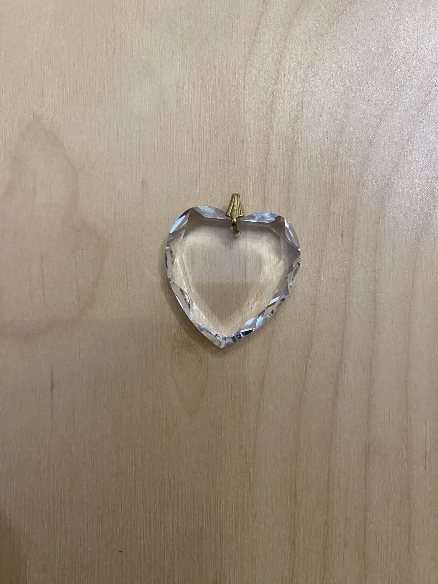 Heart crystal pendant 