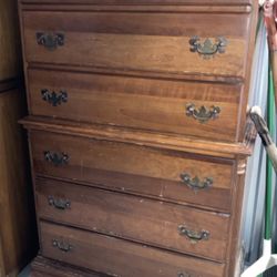 Hungerford “Sierra Cherry” Tall Chest of Drawers – Vintage Solid Wood