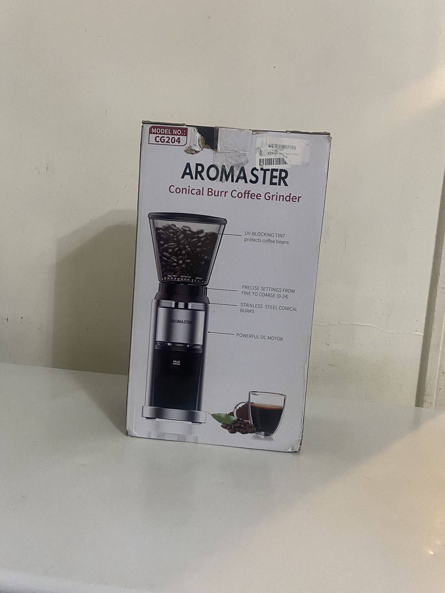 AroMaster Coffee Grinder With Dipper Set