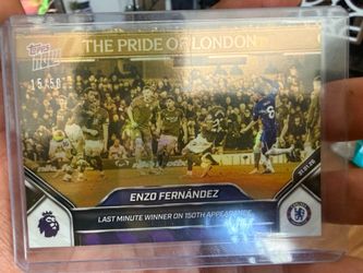 2025-26 Topps Now EPL Enzo Fernandez Last Minute Winner Gold Foil 15/50 #120