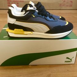 PUMA City Rider Electric Jr Lace Up  Youth Boys Grey Sneakers Shoes- Size 5C