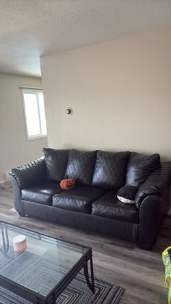 Leather couch
