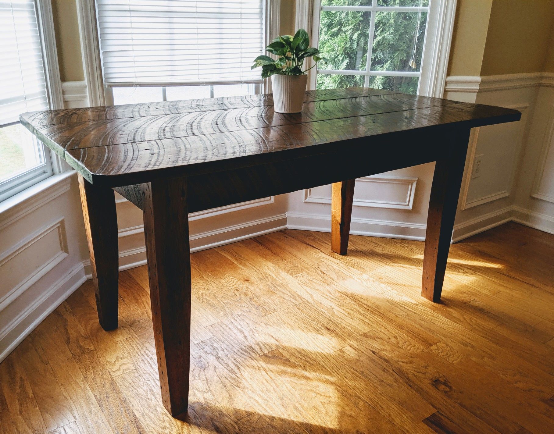 Gorgeous handmade antique Wood dining table