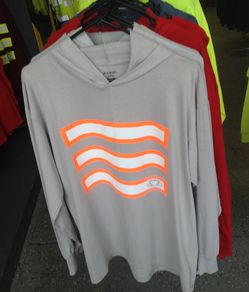 High Visibility Safety Long Sleeve Shirt with Hoodie