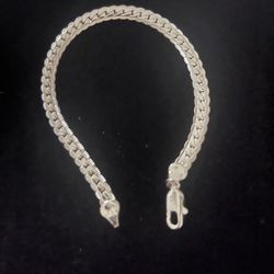 Beautiful 19 Inch 925 Sterling Silver Overlay Herringbone Necklace For You Or Someone Special On Valentines Day  (Gift Box is $1.00)