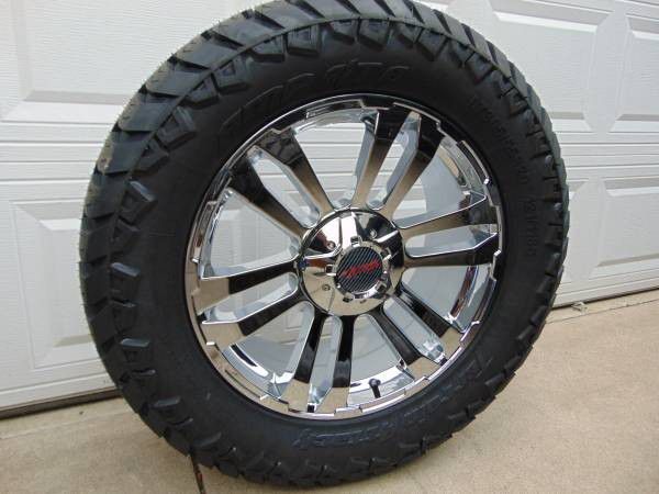 LT 305 55 20 Amp Tires & 20X9 Chrome MB TKO Ford F150*Expedition*5X135