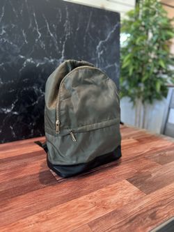 Plain Green Backpack