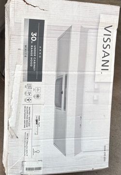 Under cabinet range hood 30” white
