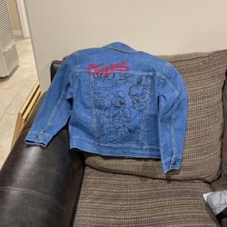 Kids, Disney Mickey Mouse Denim Jacket. Size 7/8.