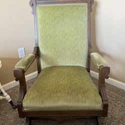 Antique Green Rocking Chair