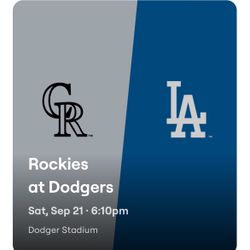 4  Tickets: LA Dodgers vs. Colorado Rockies