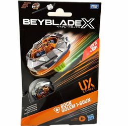 Hasbro Beyblade X Rock Golem UX-1 60UN Starter Pack Defense Top w/Launcher Set