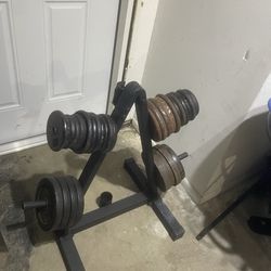 Plates and weight rack