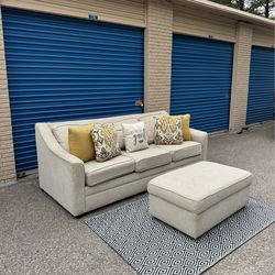 Free Delivery-Couch and ottoman