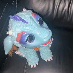 FurReal Friends Torch My Blazin' Dragon Interactive Toy Breathes Mist talks moves makes sounds lights up  Blue Dragon Plush Electronic Toys Animated w