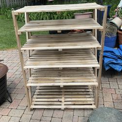 Great Wooden Shelf-For Inside Or Outside