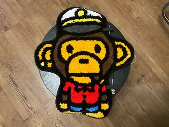 BAPE x BAYC Baby Milo Rug Multi Color Captain Design
