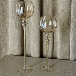 Glass Candle Holders