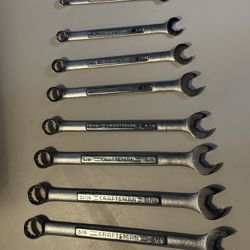 Craftsman 8 Pc Set  Combination Wrenches. 5/16” - 3/4”